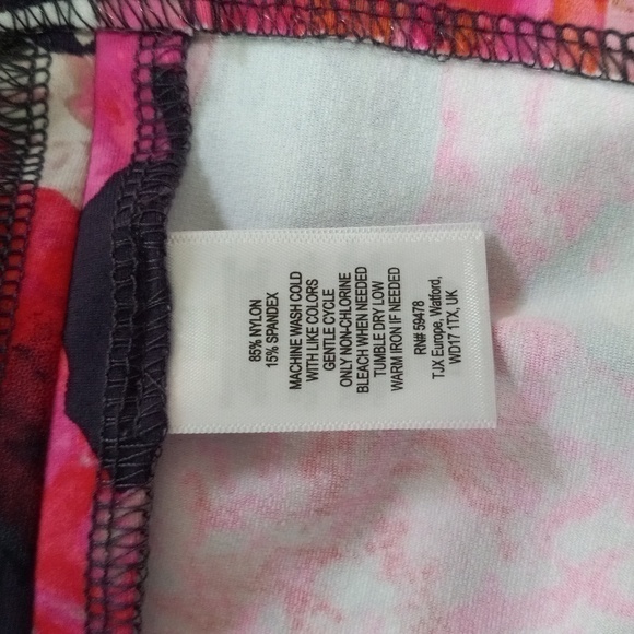 Cynthia Rowley Pink Floral Striped Scuba Bodycon Sleeveless Blouse - Picture 10 of 10